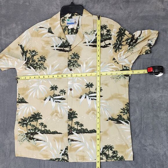 RJC Hawaiian Shirt Button Down Short Sleeves Size Large - Picture 5 of 5